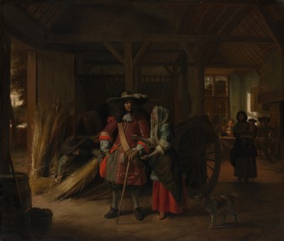 Betaler værtinden, ca. 1670. af Pieter de Hooch