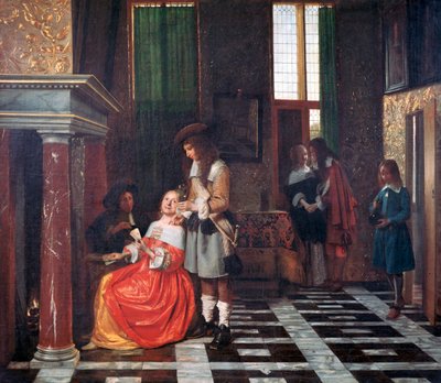 Kortspillerne, c1663-1665 af Pieter de Hooch