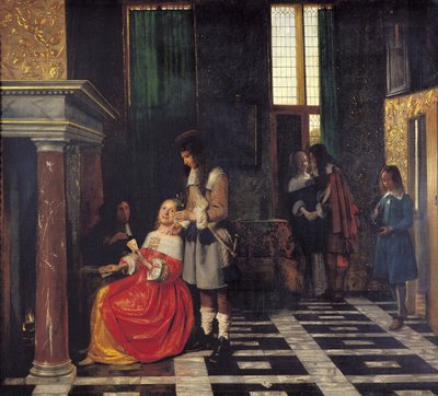 Kortspillerne, ca. 1663-65 af Pieter de Hooch