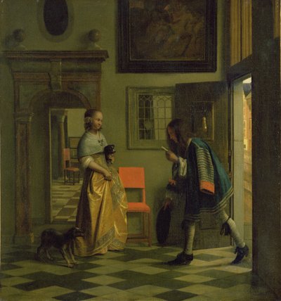 Budbringeren, ca. 1669 af Pieter de Hooch