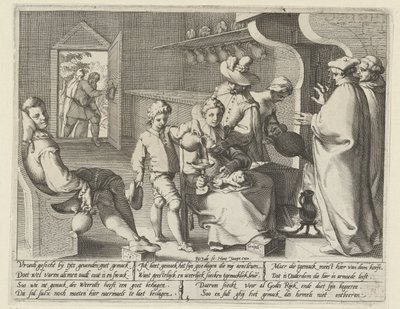 Allegori om dovenskab Gemack (titel på objekt) af Pieter de Jode (I)