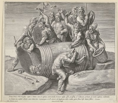 De standvastighed af Marcus Atilius Regulus af Pieter de Jode (I)