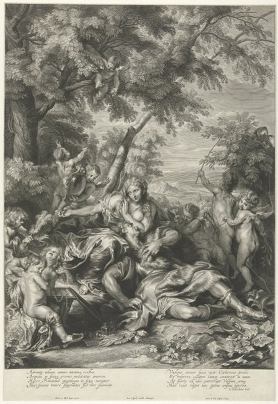 Rinaldo i Armida af Pieter de Jode (II)