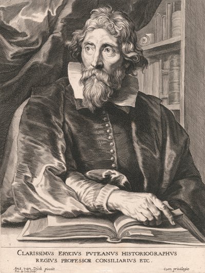 Den berømte Erycius Putean Historiographer, Royal Professor Councilor Etc. af Pieter de Jode