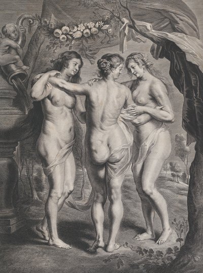 De tre nåder, ca. 1630-74. af Pieter de Jode II
