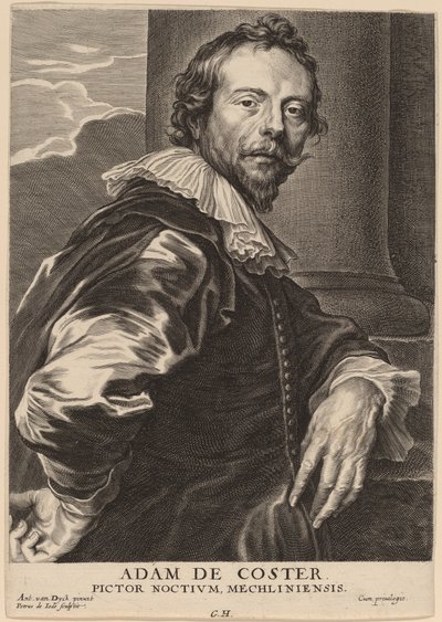 Adam de Coster af Pieter de Jode II after Sir Anthony van Dyck