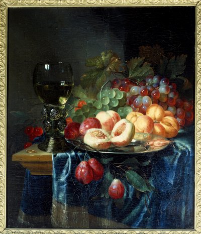 Frugt og vin. Maleri af Pieter De Ring (1615-1660) Ec. Hol. af Pieter de Ring