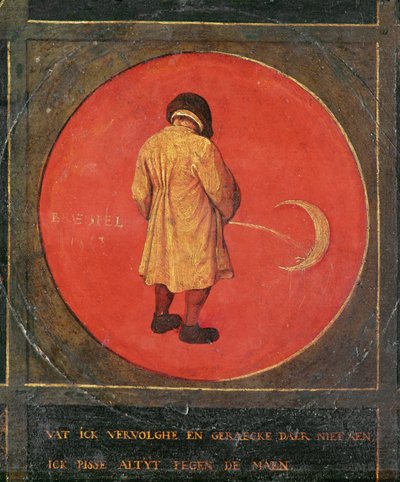 Fra de tolv ordsprog på træplader (maleri på træ) af Pieter the Elder Bruegel