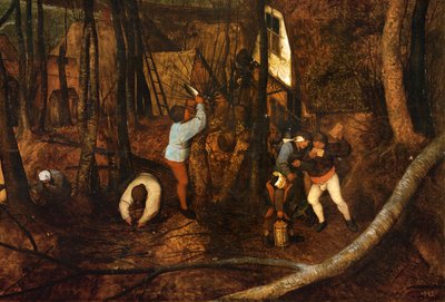 Den mørke dag ... (olie på egetræ) af Pieter the Elder Bruegel