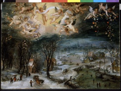 Vinterlandskab - af Pieter Bruegel den ældre (1525/30 - 1569). af Pieter Bruegel the Elder