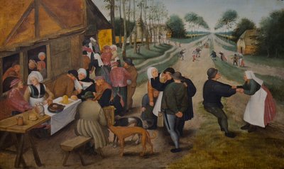 Flamsk Kermesse, anden halvdel af det 16. århundrede (Olie på træ) af Pieter the Younger (studio of) Brueghel