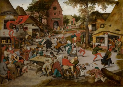 Kermesse of the Feast of St. George (olie på panel) af Pieter the Younger Brueghel