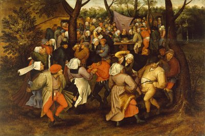 Bondebryllupsdans, 1607 af Pieter Brueghel the Younger