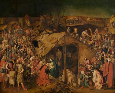 Magiernes tilbedelse (olie på lærred) af Pieter the Younger Brueghel