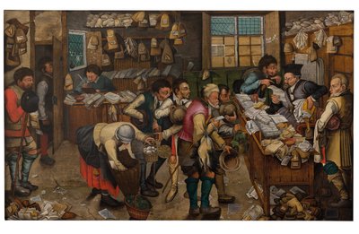 Betalingen af tiende (olie på panel) af Pieter the Younger Brueghel