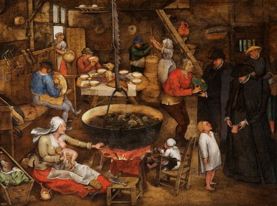 Besøg på et bondegård af Pieter the Younger Brueghel