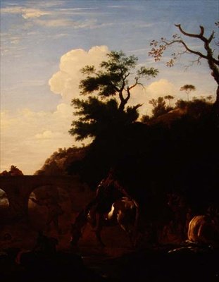 The Bathing Pool, ca. 1636 (olie på lærred) af Pieter van Laar