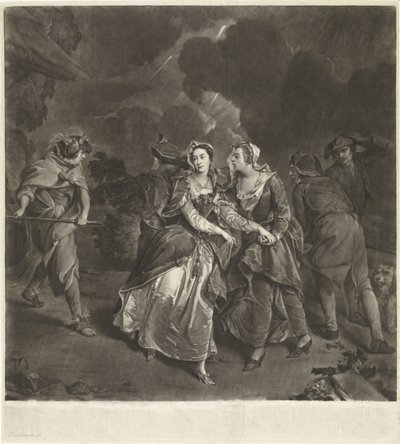 Skuespillerinden Susannah Maria Cibber som Cordelia af Pieter van Bleeck