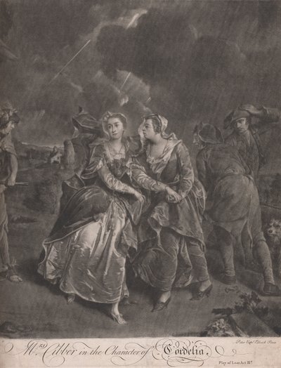 Fru Cibber i Karakteren Cordelia i Kong Lears spil, akt III af Pieter van Bleeck