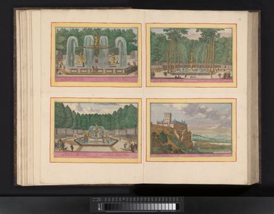 Kort over Barcelona, ​​​​1706 Plan for byen Barcelona og Chateau de Mont Juy med tilnærmelser fra Army of France (...) (titel på objekt) af Pieter van Call (II)