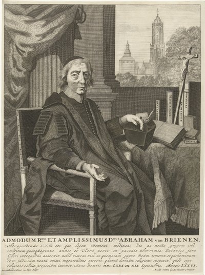 Portræt af pastor Abraham van Brienen af Pieter van Dijck