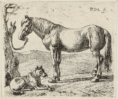 Hesten og hunden af Pieter van Laer