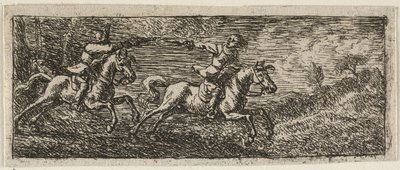 To ryttere kæmper af Pieter van Laer
