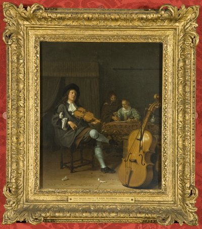 A Music Party, ca. 1675 (olie på panel) af Pieter van Slingelandt