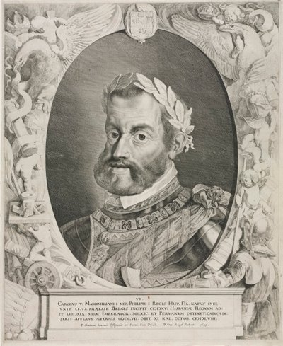 Portræt af kejser Karl V af Pieter van Sompel