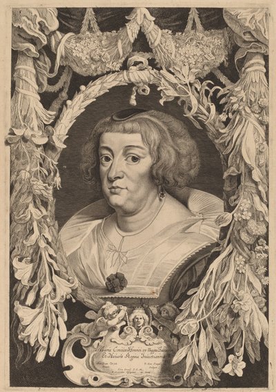 Marie de Medici af Pieter van Sompel and Pieter Claesz Soutman after Sir Anthony