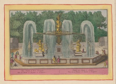 Neptunesfontein i Aranjuez Fontein van Neptuin, te Aranjues/ Neptun-fontænen, i Arangosiaes haver (...) (titel på objektet) Teater i Spanien (...) (serietitel) af Pieter van den Berge