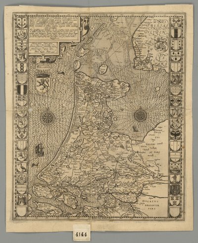 1596 Holland Comitatus Kaerius af Pieter van den Keere