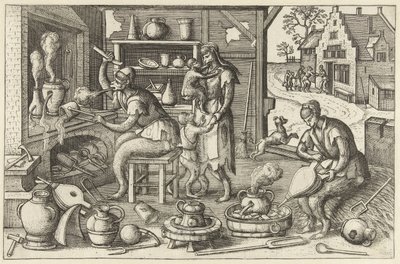 Alkymist Apenspel (serietitel) af Pieter van der Borcht (I)