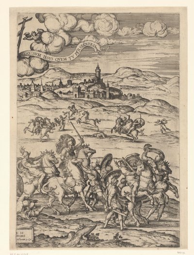 Omvendelse af Paulus af Pieter van der Borcht (I)