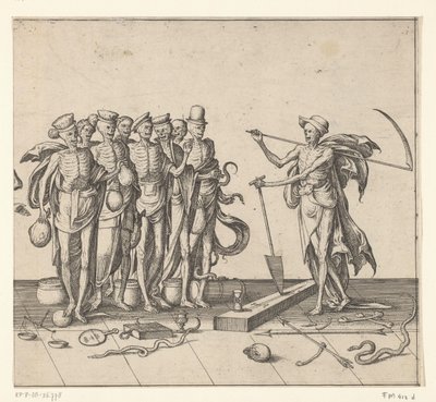 Procession af de døde af Pieter van der Borcht (I)