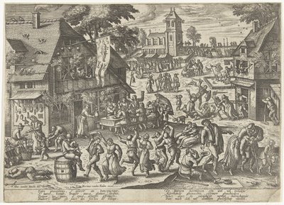 Fest for Sankt Sebastian-lauget af Pieter van der Borcht (I)
