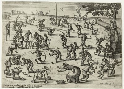 børns spil Abespil (serietitel) af Pieter van der Borcht (I)