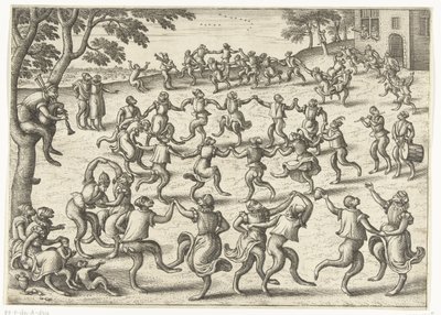 Rondedans Apenspel (serietitel) af Pieter van der Borcht (I)