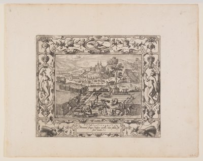 August, fra De tolv måneder af Pieter van der Borcht