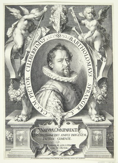 Gud åbenbarer sig for Abraham i skikkelse af en engel, og Abraham rejser af Pieter van der Borcht