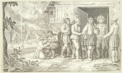 Jakob og det spættede kvæg af Pieter van der Borcht