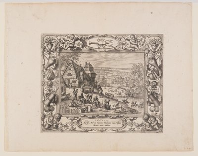Juni, fra De tolv måneder af Pieter van der Borcht