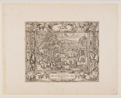 November, fra De tolv måneder af Pieter van der Borcht