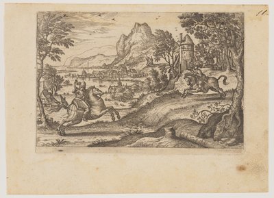 To ryttere og en hyrde af Pieter van der Borcht