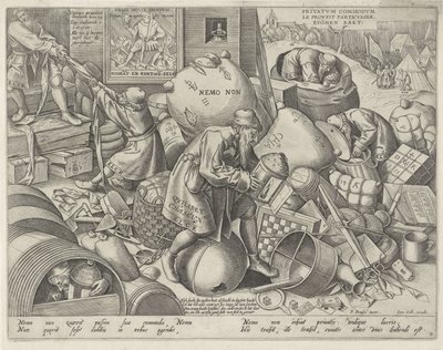 Allegori om selviskhed Elck (titel på objekt) af Pieter van der Heyden