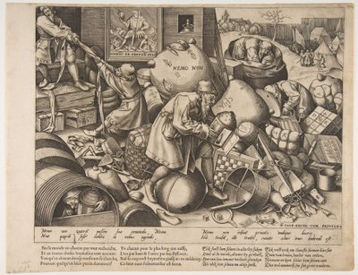 Alle mennesker, ca. 1558. af Pieter van der Heyden