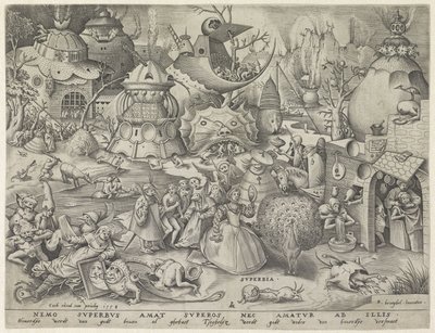Stolthed Superbia (titel på objekt) The Seven Deadly Sins (serietitel) af Pieter van der Heyden