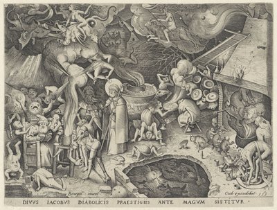 James the Greater møder tryllekunstneren Hermogenes Tale of the Magician Hermogenes (serietitel) af Pieter van der Heyden