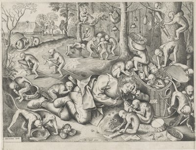 kræmmer stjålet af aber af Pieter van der Heyden