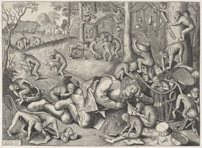 kræmmer stjålet af aber af Pieter van der Heyden